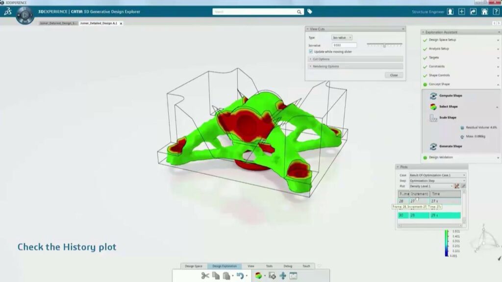 Plataforma 3DEXPERIENCE para otimização topológica