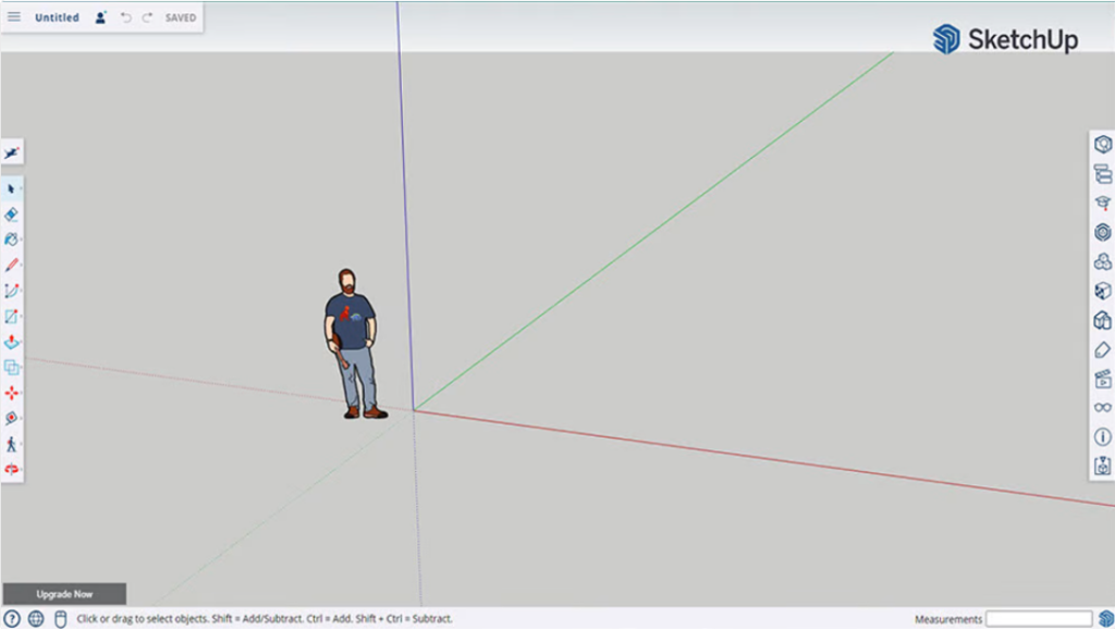 O SketchUp Free é um aplicativo baseado na Web que pode ser acessado por meio de alguns navegadores (Fonte: Lucas Carolo via All3DP)